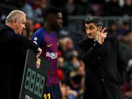 Dembélé, touché. EFE