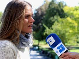 Irene Paredes aún siente algunas molestias en la rodilla. EFE/Archivo