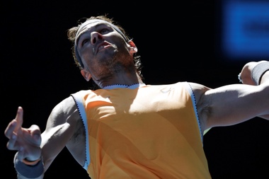 El español Rafael Nadal volvió a mostrarse impecable en su victoria en Melbourne, Australia. EFE/EPA