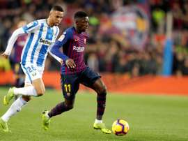 Ousmane Dembele put in another impressive performance, but was injured in the second half. EFE