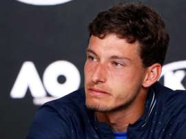 El tenista español Pablo Carreño Busta durante la rueda de prensa. EFE