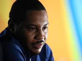 En la imagen un registro del alero All-Star Carmelo Anthony, quien fue transferido de los Rockets de Houston a los Bulls de Chicago. EFE/Archivo