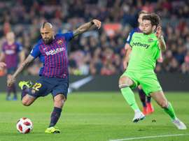 Arturo Vidal réalise une belle année à Barcelone. EFE