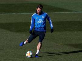 Sergio Ramos se entrenó sin mayores problemas. EFE