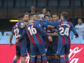 Levante players got a fright. EFE
