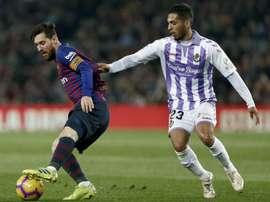 O Barça venceu com o golo de Messi. EFE