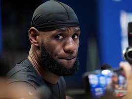 El jugador de baloncesto LeBron James finalista de la NBA con Cleveland, candidato al Laureus. EFE/EPA