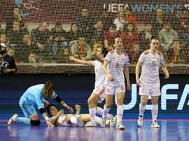 España venció 4-0 a Portugal en la final del Europeo Femenino. EFE