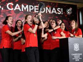 Rubiales prometió más apoyo al fútbol femenino. EFE