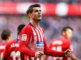 Morata ya está a disposición de Diego Pablo Simeone. EFE