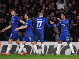 Pedro a ouvert le score après une passe de Giroud. EFE