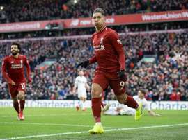 Roberto Firmino celebrates his goal. EFE/EPA