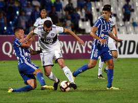 Olimpia debutó con un empate ante Godoy Cruz en la primera jornada. EFE/Archivo