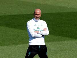 Zidane al suo primo allenamento. EFE