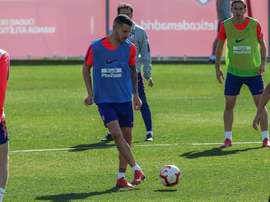 Vitolo fue baja en el entrenamiento. EFE/Archivo