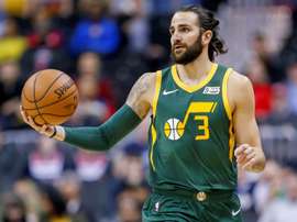 El jugador español Ricky Rubio de Utah Jazz en acción esta semana. EFE