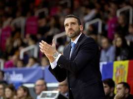 Ibon Navarro, entrenador español del MoraBanc Andorra. EFE/Archivo