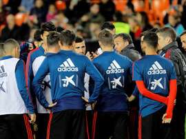 España preparó el duelo ante Malta en El Saler. EFE/Archivo