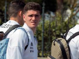 Rodrigo de Paul wants to leave Udinese for a more ambitious club. EFE