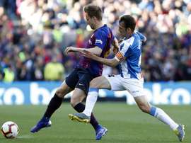 Rakitic a fait un grand match contre l'Espanyol. EFE