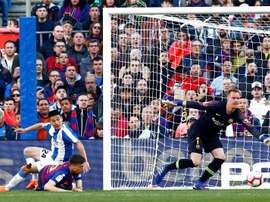 Wu Lei ne veut pas voir le Barça gagner. EFE