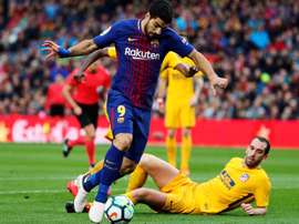 Três referências uruguaias no Barceloa-Atlético de Madrid. EFE