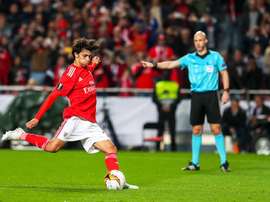 João Félix bateu recorde com hat trick na Europa League. EFE