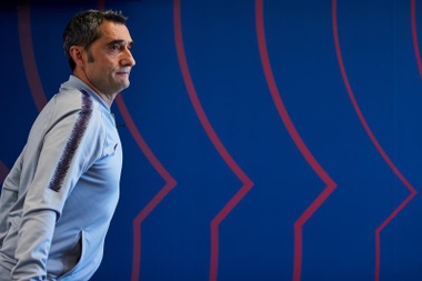 Valverde en conférence de presse. EFE