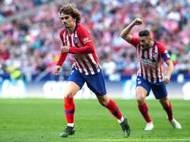Griezmann a inscrit son troisième but sur coup franc. EFE