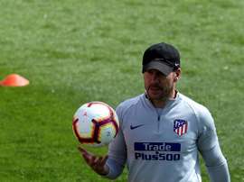 Simeone's kind words to Braña. EFE