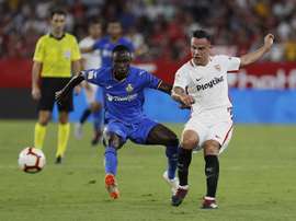 Arsenal are very interested in getting hold of Djene (l).