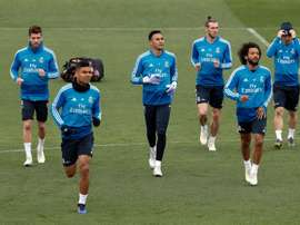 Le groupe du Real Madrid pour affronter l'Athletic Bilbao. EFE
