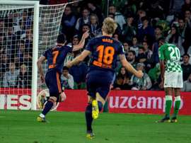 Guedes was the match-winner for Valencia in Seville. EFE