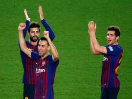 False alarm: Busquets is stuck with Valverde. EFE