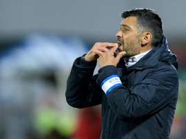 Sergio Conceição dispara contra a arbitragem. EFE