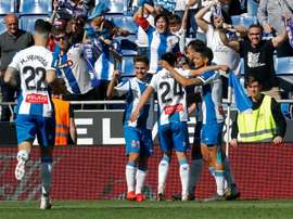 Borja Iglesias y Hermoso, titulares ante el Peralada. EFE