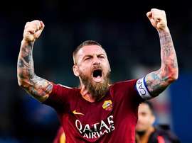 La Curva Nord della Lazio omaggia De Rossi. EFE