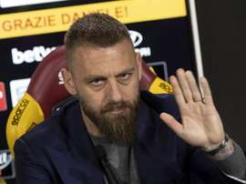 Les Ultras de la Roma protestent pour De Rossi. EFE