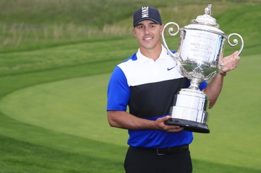 El estadounidense Brooks Koepka este domingo. EFE