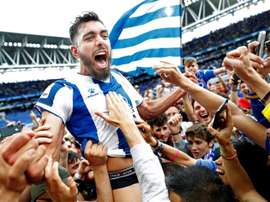 Borja Iglesias a fait ses adieux. EFE