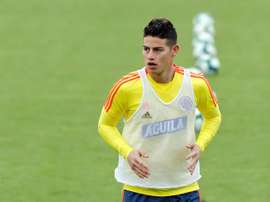 James falou sobre seu futuro incerto no Real Madrid. EFE