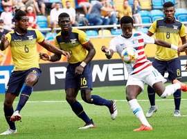Tim Weah scored for USA, but it was not enough to send his team through. EFE