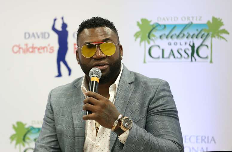 Fotografía tomada en noviembre de 2016 en la que se registró al exjugador dominicano de béisbol de las Grandes Ligas David Big Papi Ortiz, quien fue herido el pasado domingo de un disparo en un centro de diversión de Santo Domingo. EFE/Archivo