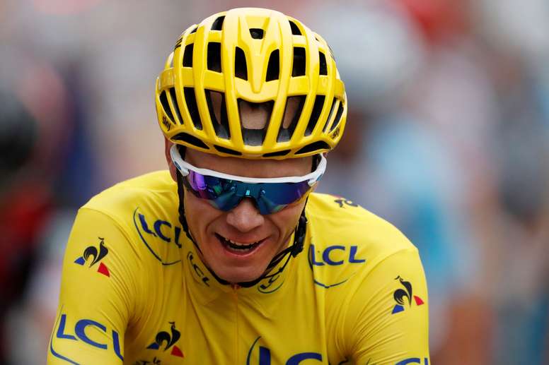 El ciclista británico Christopher Froome, en una foto de archivo durante el Tour de Francia 2017, el 23 de julio de 2017. EFE/Archivo