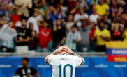 Messi spoke to the press for 45 minutes after Argentina's defeat. EFE