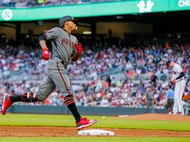 El guardabosques dominicano Ketel Marte pegó dos de los cinco jonrones de los Diamondbacks de Arizona. EFE/Archivo