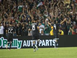 Jiménez scored two in Mexico's 7-0 win. EFE