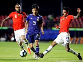 Les chiffres des débuts de Kubo en Copa América. EFE