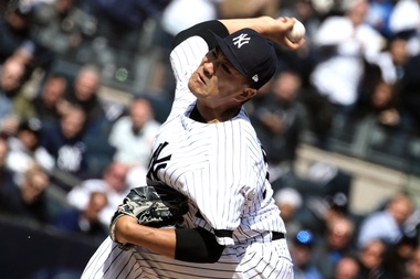 En la imagen, el abridor estelar japonés Masahiro Tanaka de los Yanquis de Nueva York. EFE/Archivo