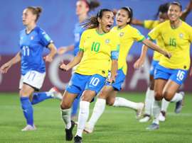 Marta, máxima goleadora de la historia de los Mundiales femeninos y masculinos. EFE